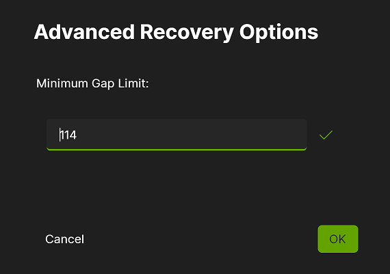 Wasabi Wallet Recovery Advanced