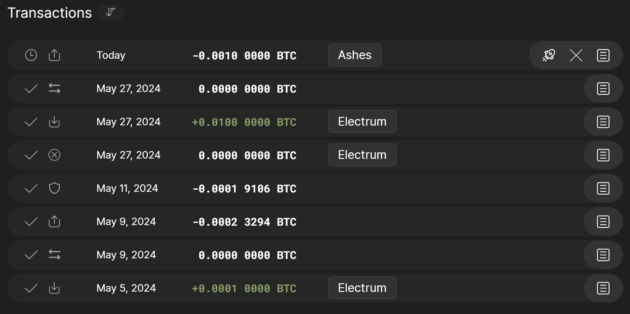 Wasabi Wallet History